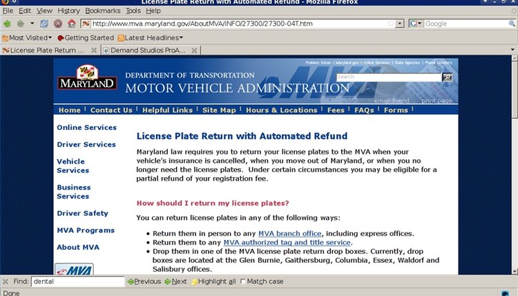 Maryland's License Return Instructions