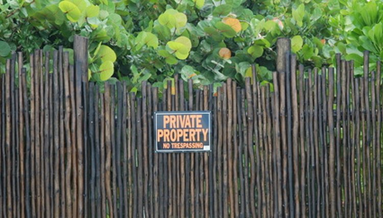 Fences help define property lines.