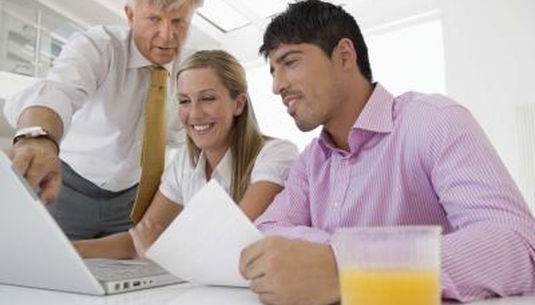 Couple working out taxes