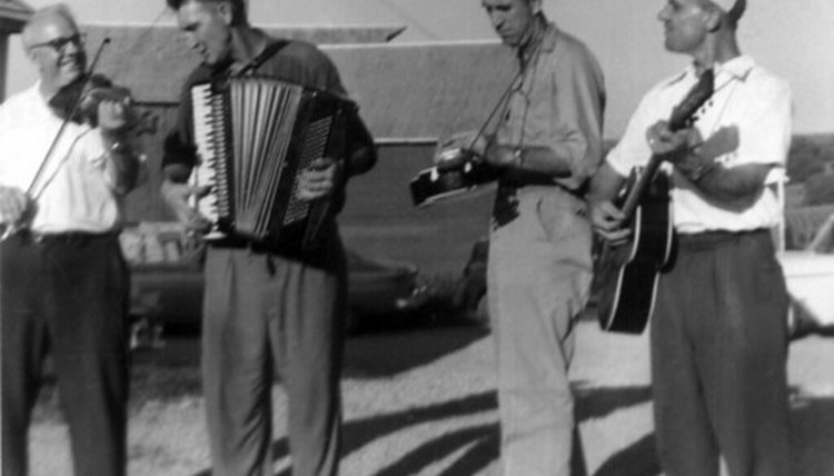 The guitar, fiddle and accordion are popular instruments in Irish music.