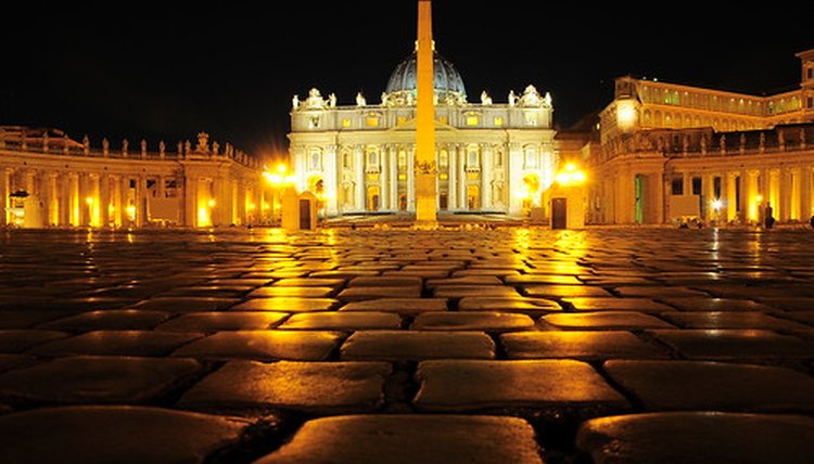 St. Peter's Basilica in Vatican City, the Papal enclave in Rome.