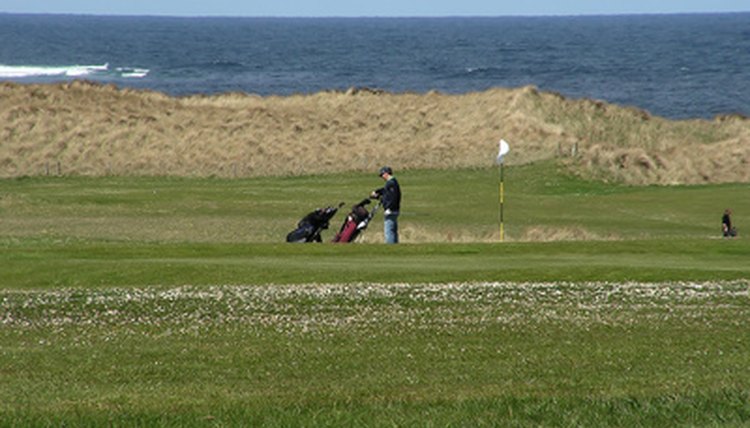 Links golf courses are situated along coastal regions.