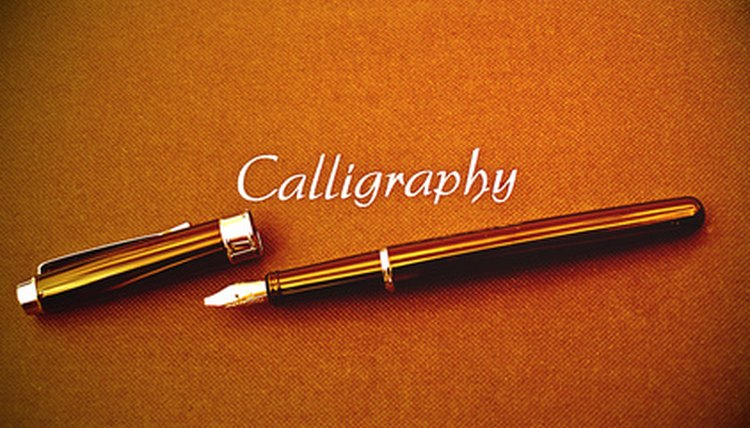 English calligraphy can take some time to master.