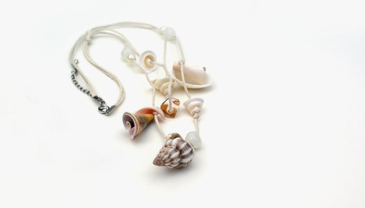 Puka necklaces are made in Hawaii.