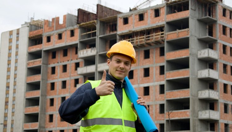 construction worker in uniform at work