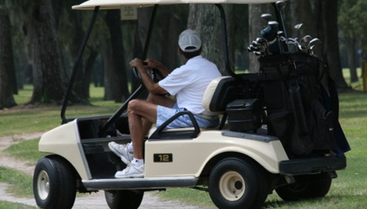 Use caution when operating a golf cart.