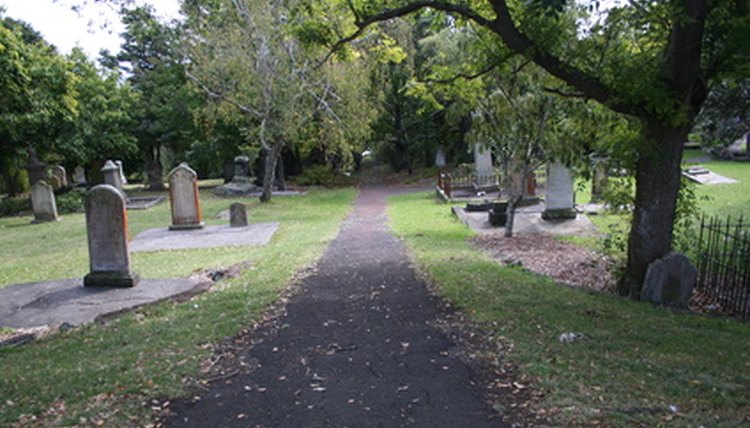 Cemeteries are broken up into many different plot sizes that can be privately owned.