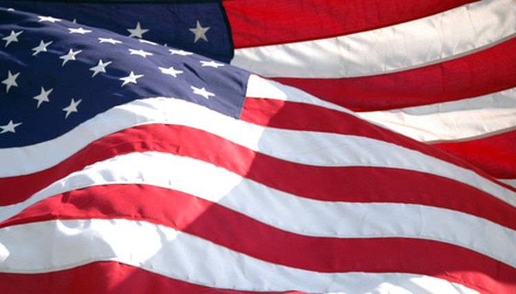 There are some etiquette rules to remember when carrying a flag in a parade.