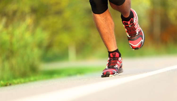 Runner - running shoes closeup