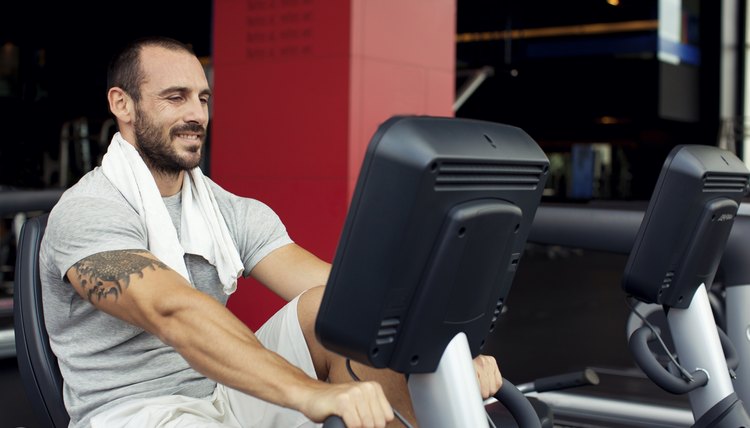 fitness on special sport equipment - Stock Image