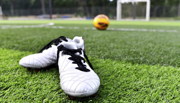 soccer ball and shoes