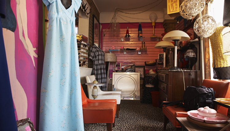 Thrift store with clothes and home goods