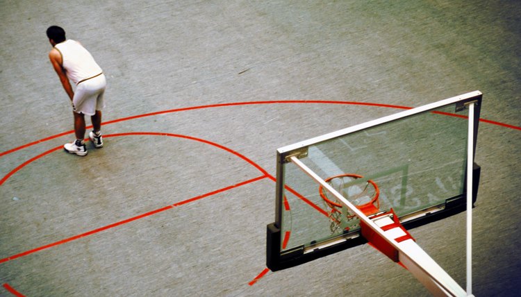 basketball player waiting