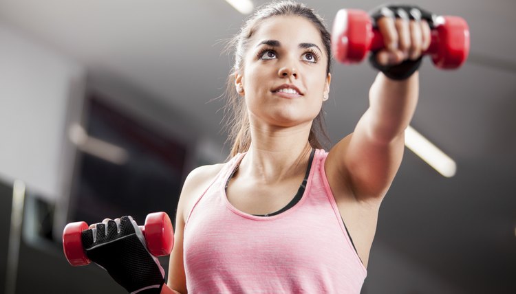 Lifting some weights at the gym