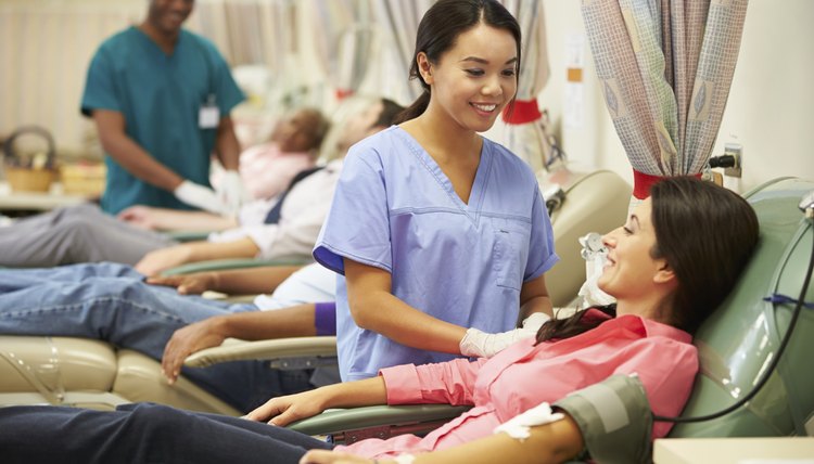 Blood drive with multiple donors