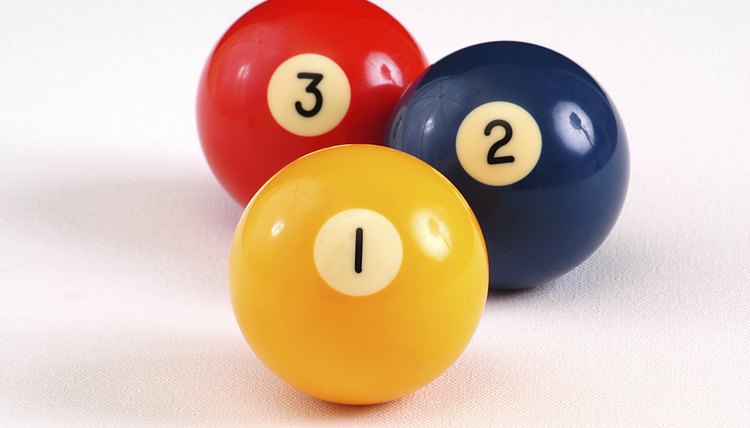 Yellow Stripe 9 Ball bowling ball Billards ball