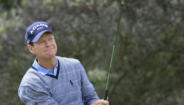Tom Watson recommends a set-up position that doesn't require you to "reach for the ball."