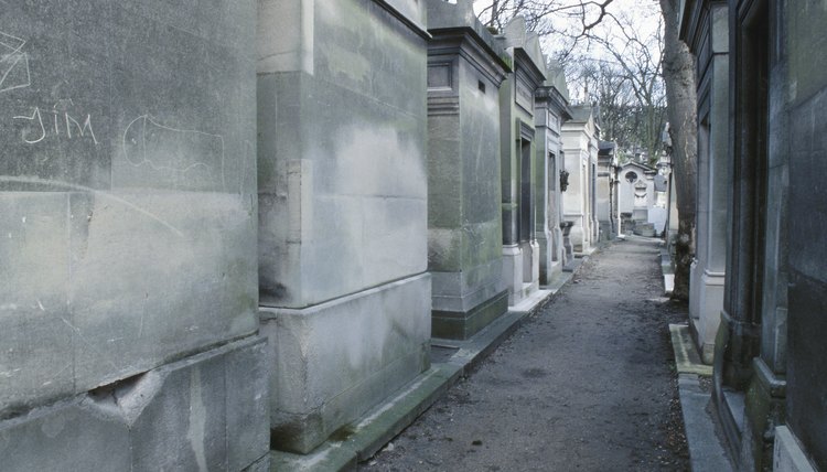 Mausoleums are above-ground, free-standing tomb structures.