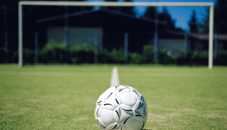 Soccer ball and goal