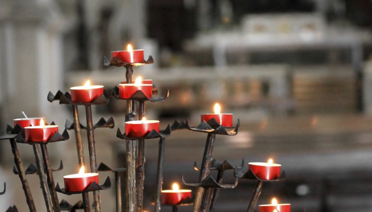 Candles in church