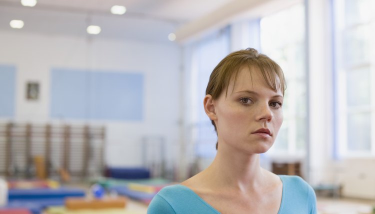 Portrait of young gymnast