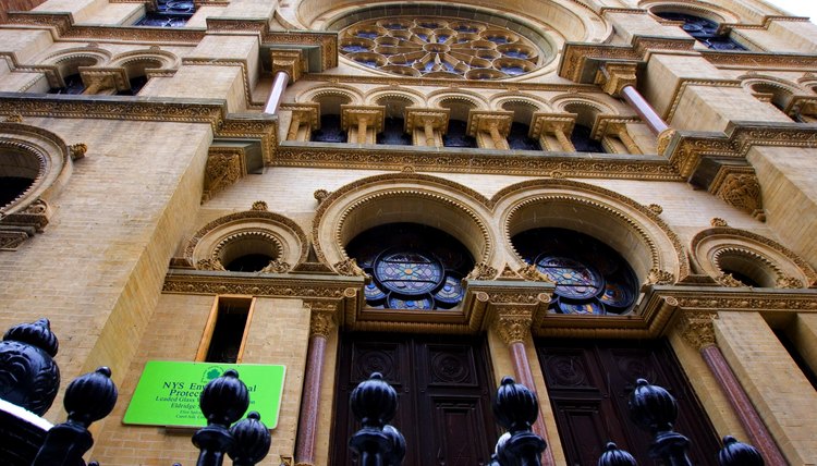 The historic Eldridge Street Synagogue in New York is a National Historic Landmark.