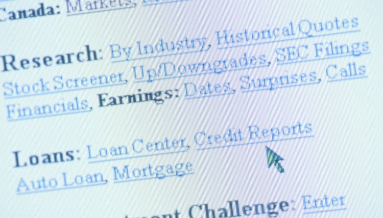 Business banking website