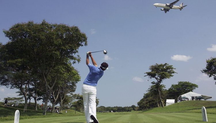 Although this is an actual shot taken during a recent Singapore Masters, you might find it more useful to have your local pro evaluate your swing plane!