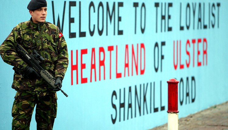 In Belfast's Shankill neighborhood, murals belie the area's loyalist leanings.
