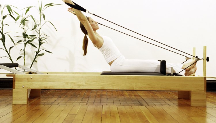 Stretching with Pilates reformer