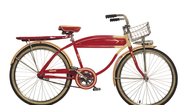 Vintage red bicycle