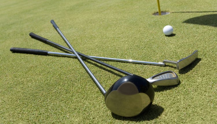 Golf Club and Ball on Green