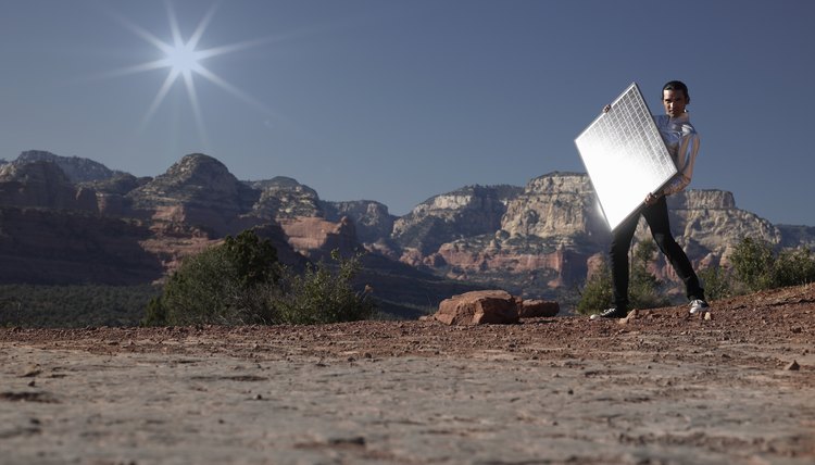 Sunlight should hit solar panels as directly as possible.