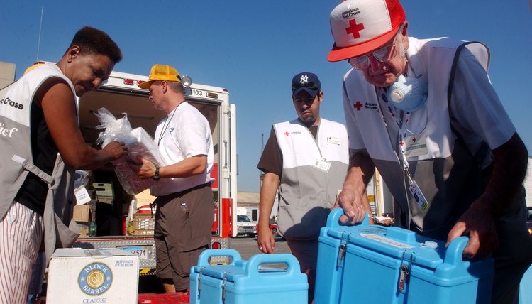 Southern Baptist Convention disaster relief volunteers join Red Cross in aiding the injured at the World Trade Center immediately following Sept. 11.