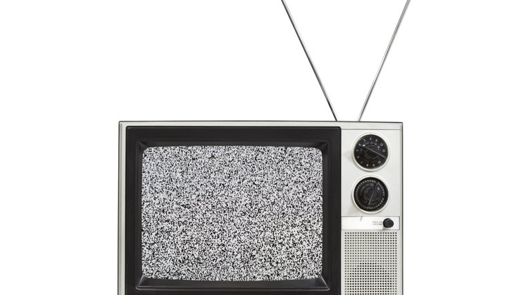 Tv with antenna.