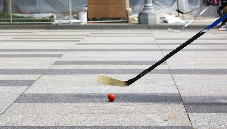 Playing roller in-line hockey in Washington