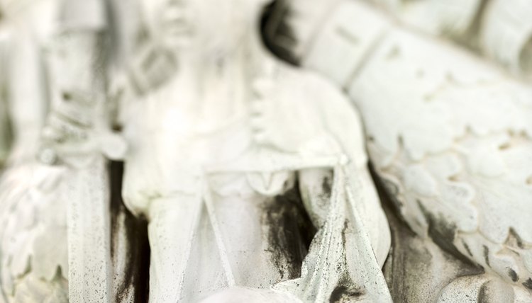 Lady Justice is not always depicted with her blindfold.