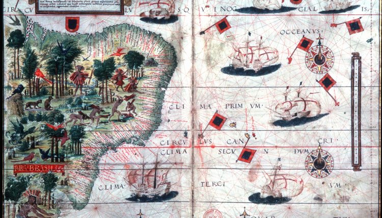1525 map of Brazil