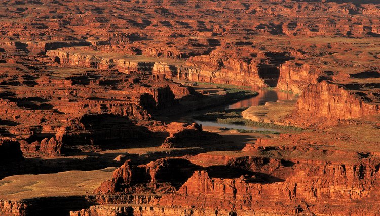 Weathering is very evident at the Grand Canyon, carved by the Colorado River.
