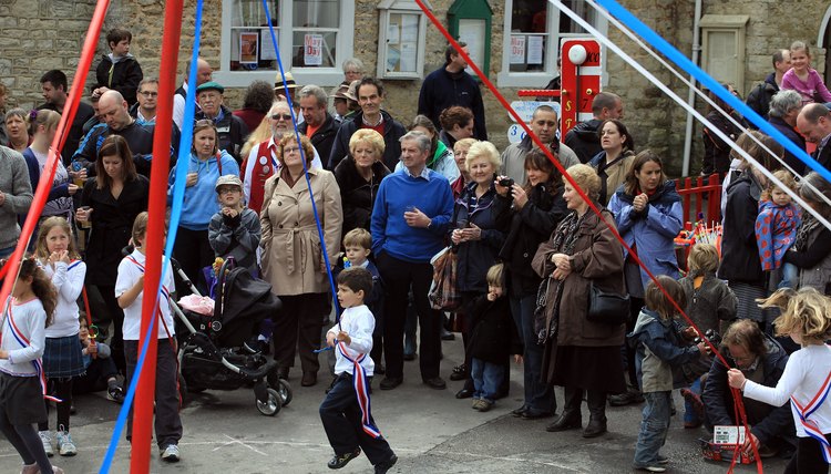 May Day dances around the maypole are a pagan tradition as popular in Elizabethan England as they are today.
