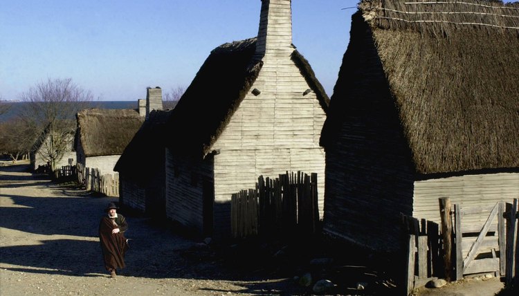 Puritan Pilgrims lived in simple houses, but ate well.