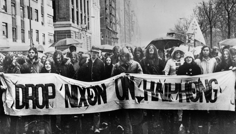 Anti-war protest in New York City in 1969