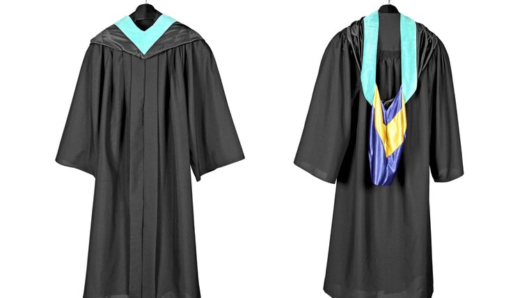 Wrap the stole around your shoulders so that the ends are hanging down the front of your robe