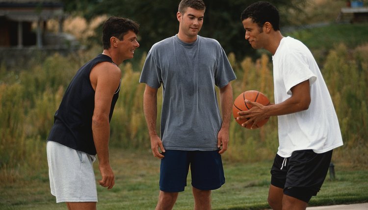 Friends Playing Basketball