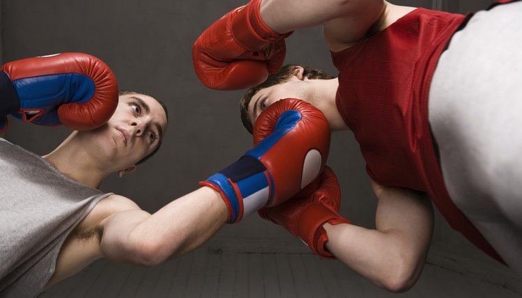 Low angle view of boxers