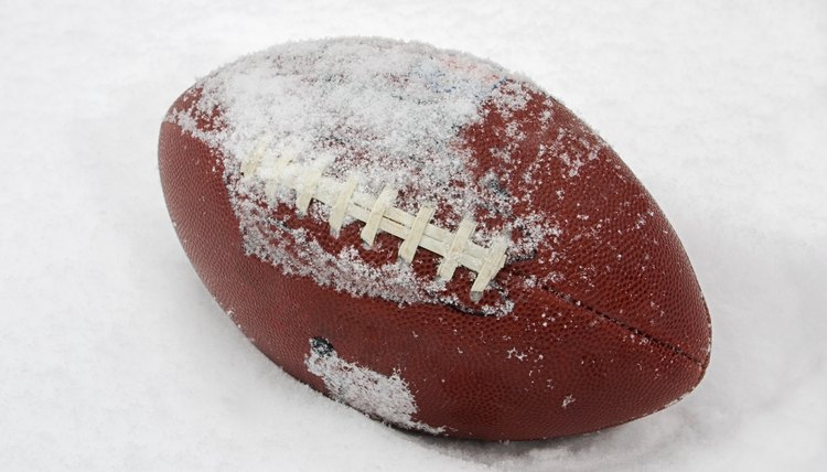 Football in the Snow