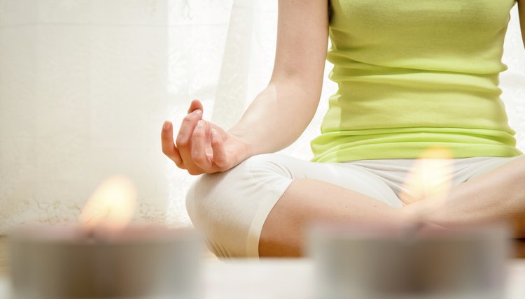 Woman meditating