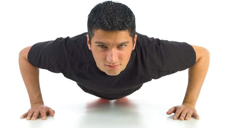 Man doing push-ups