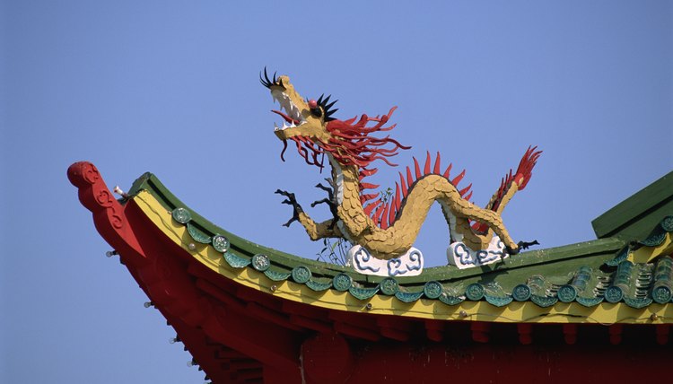 The dragon is a common symbol in Taoist temple decor.