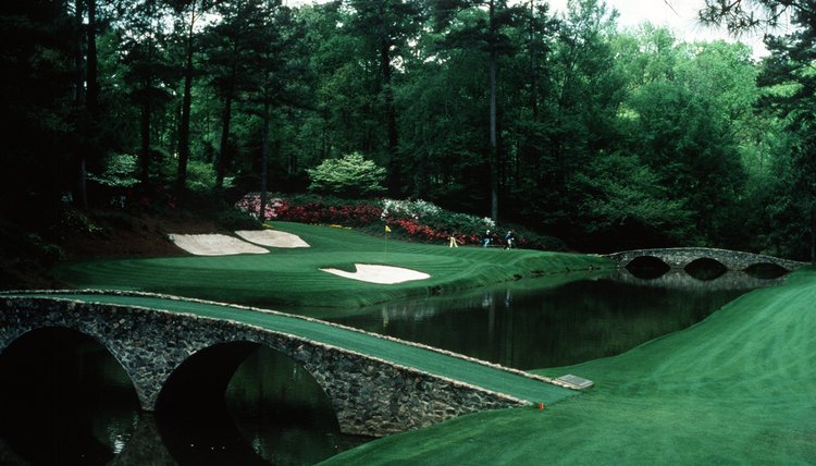 Golf heaven, amen corner at the historic Augusta National Golf Club.